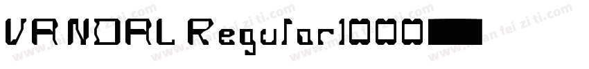 VANDAL Regular1000字体转换